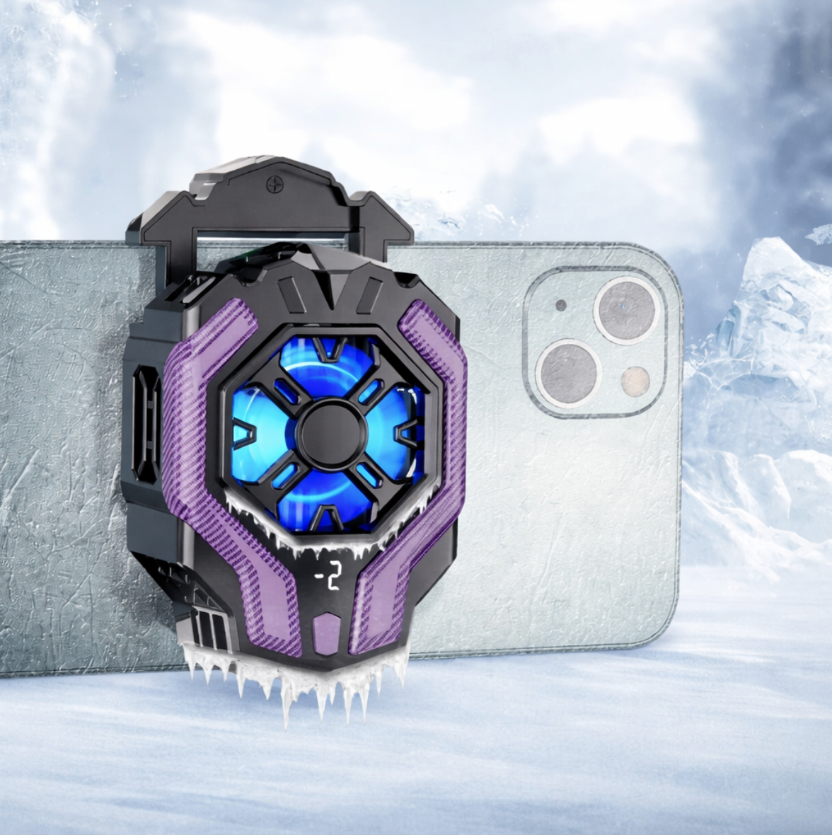 mobile phone cooling fan clip-on cooler for iPhone and Android